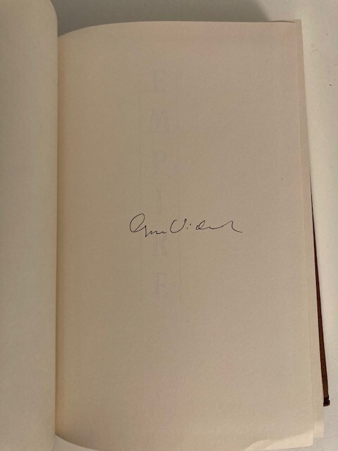 Empire by Gore Vidal (1987, HC) SIGNED 1st Franklin Library Edition SEALED