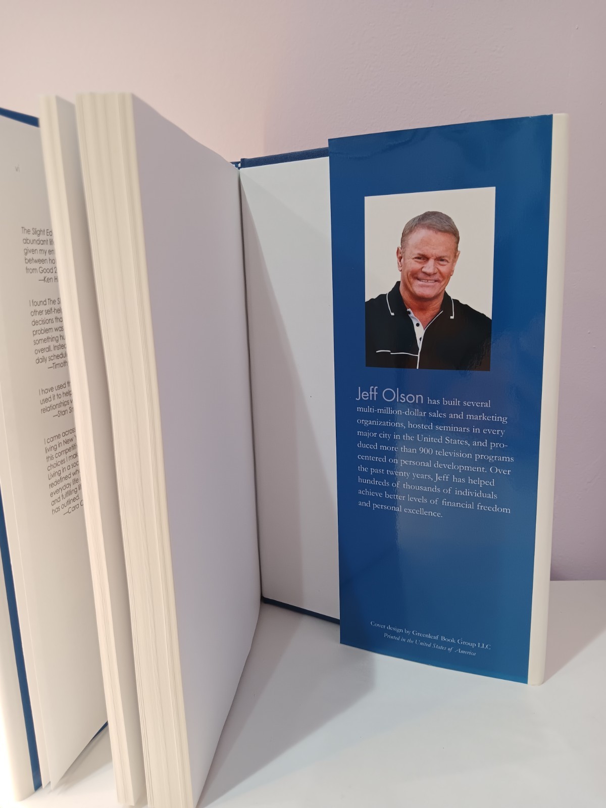 The Slight Edge: 2013 Greenleaf Book Group Press Hardcover by Jeff Olson
