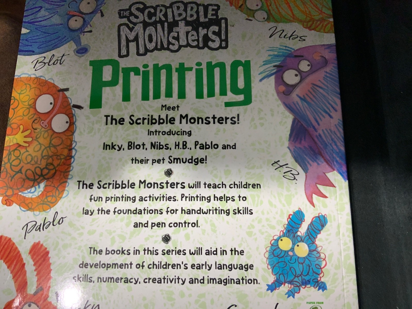 The Scribble Monsters! Printing, by Scrace, Carolyn, Care Early Learning, NEW
