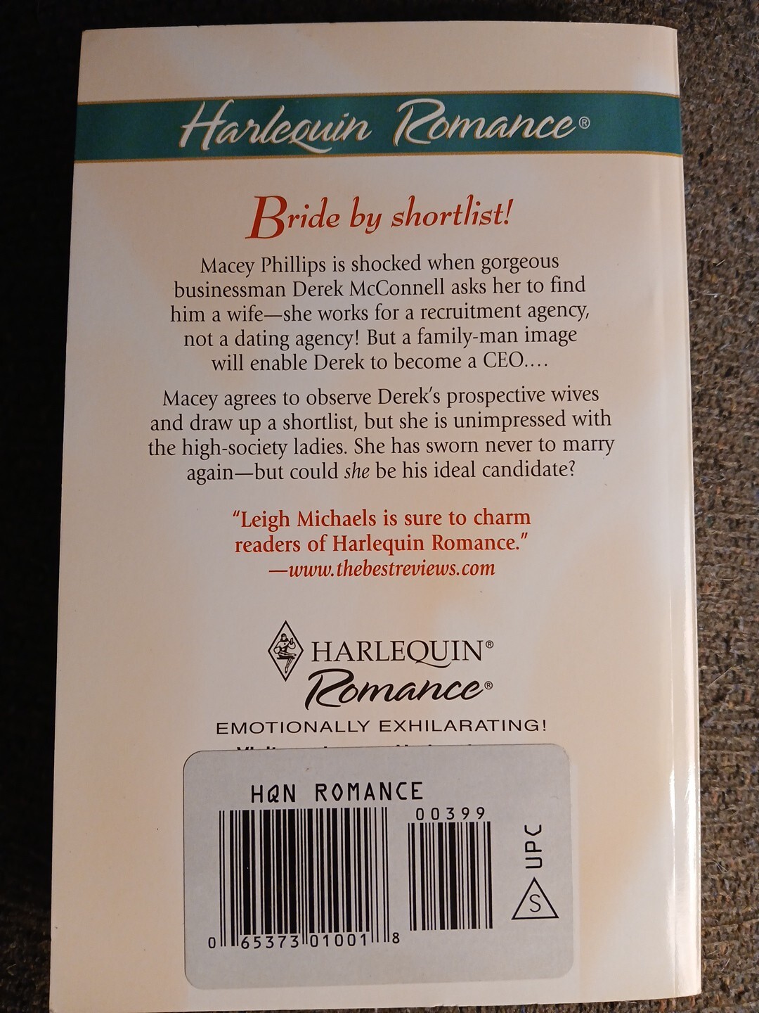 The Bride Assignment by Leigh Michaels (2003)