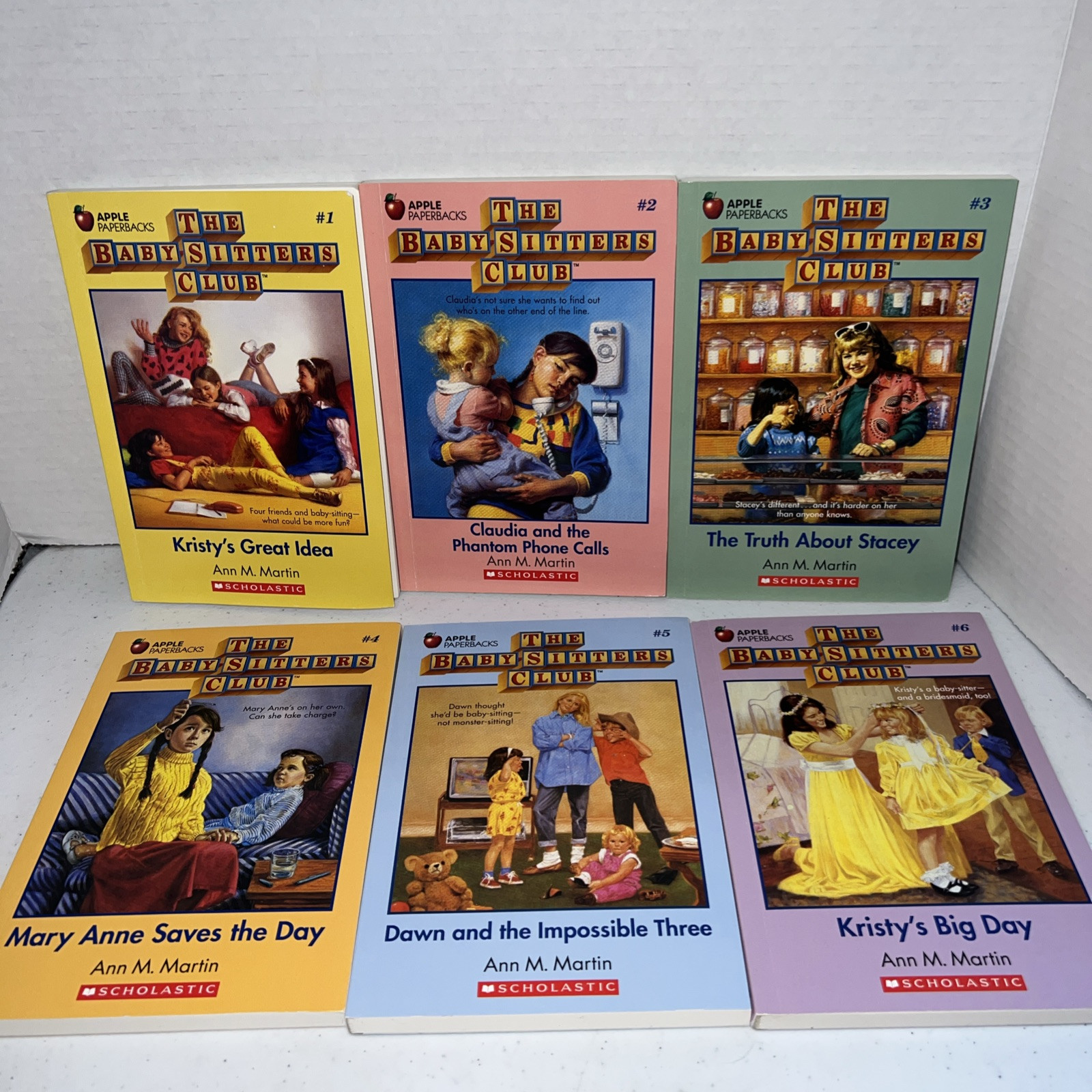 The Baby-Sitter’s Club #1-6 Scholastic Reprint Trade PB 2018 Lot of 6 Books