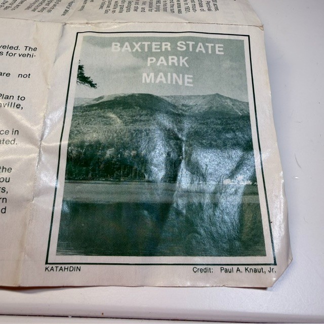 Baxter State Park & Katahdin- 1978 1st Ed. Stephen Clark – Maine with Map