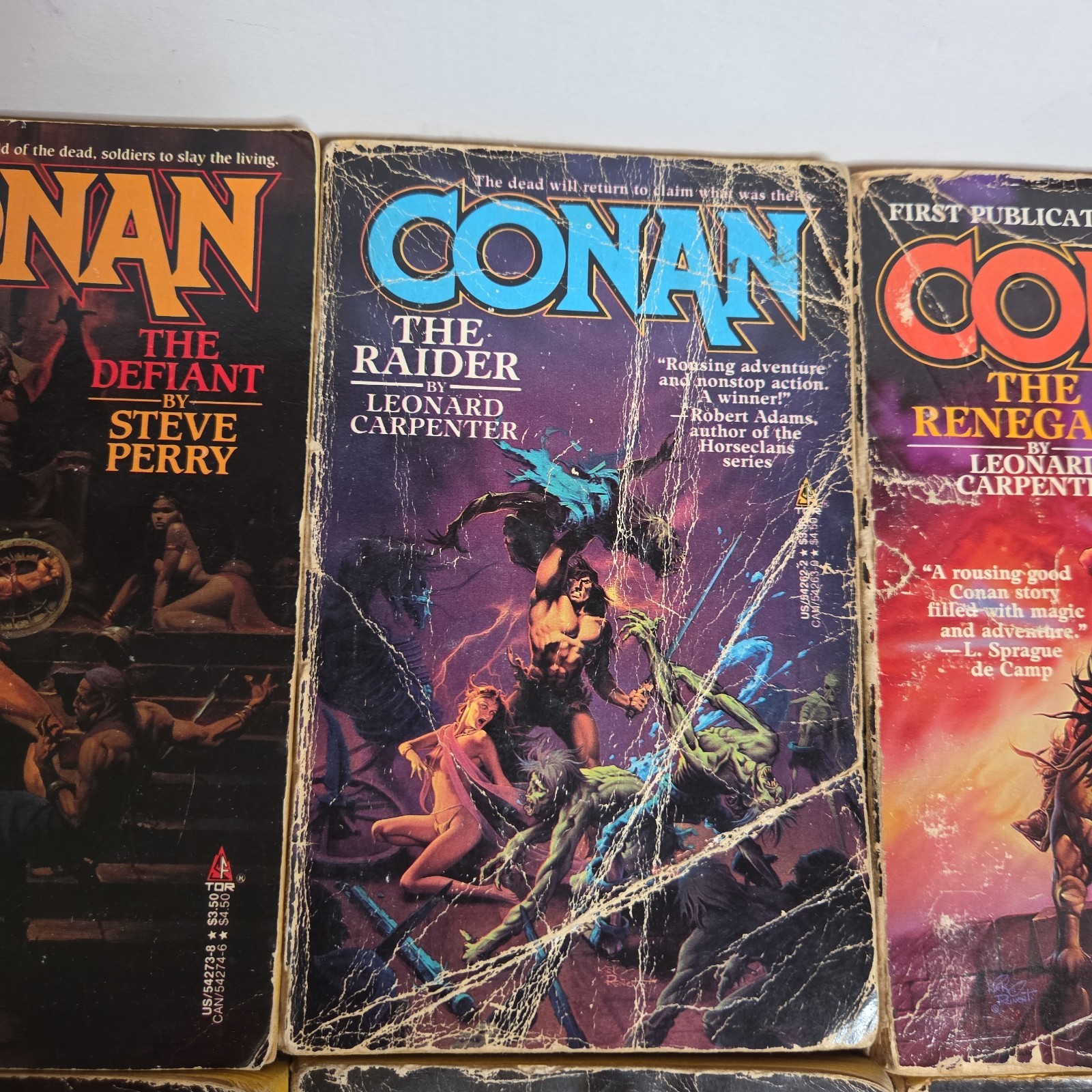 CONAN THE BARBARIAN 12x PAPERBACK Book LOT Fantasy TOR Robert Jordan