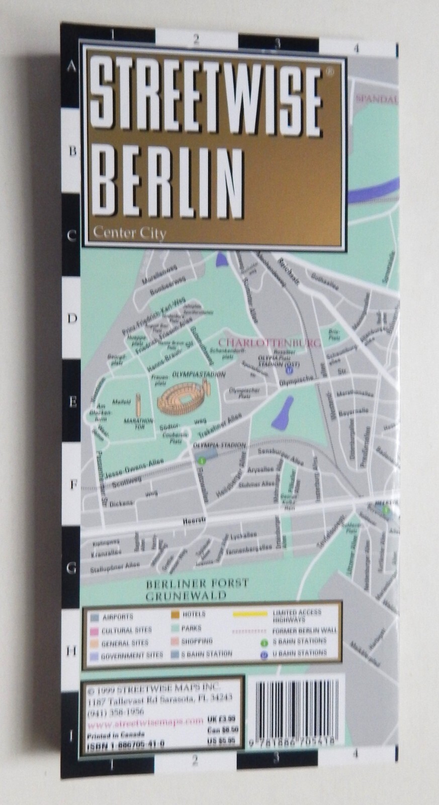 Streetwise Berlin Map – Laminated City Center Street Map