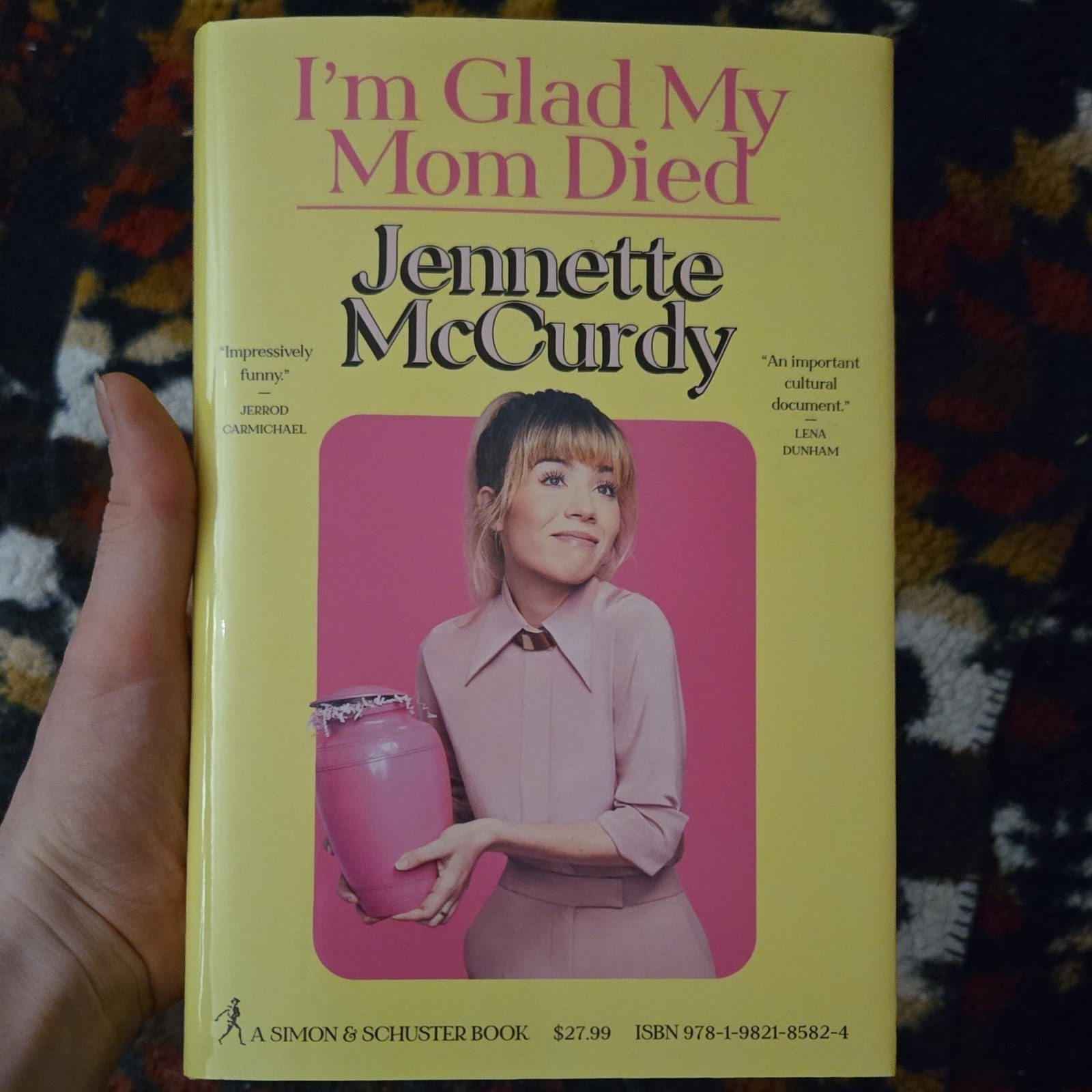 Simon & Schuster I’m Glad My Mom Died by Jennette McCurdy, Hardcover Memoir 2022