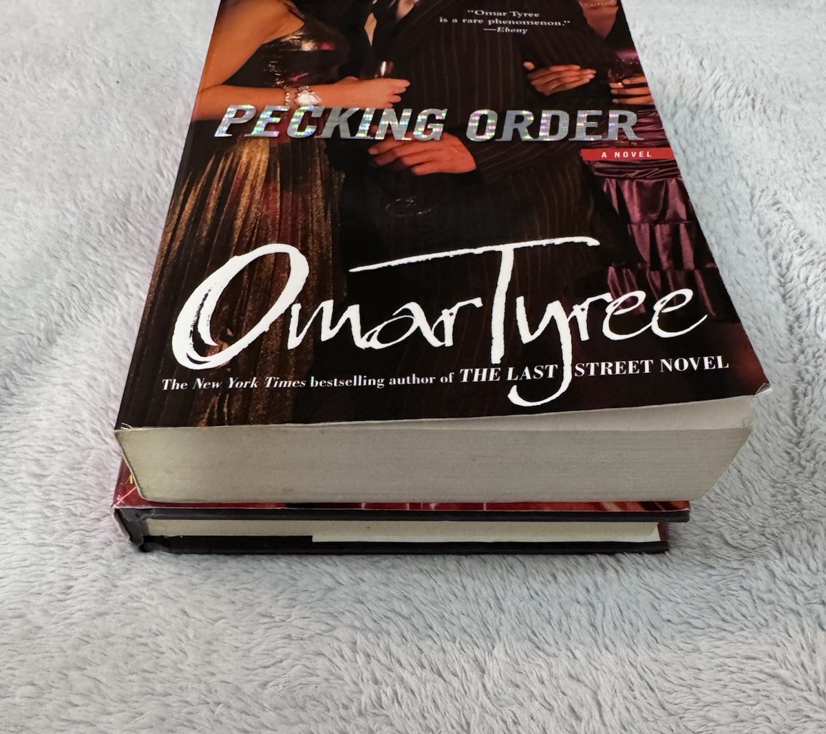 Used Omar Tyree Hardcover Book Lot Pecking Order Diary of a Groupie PB & HC
