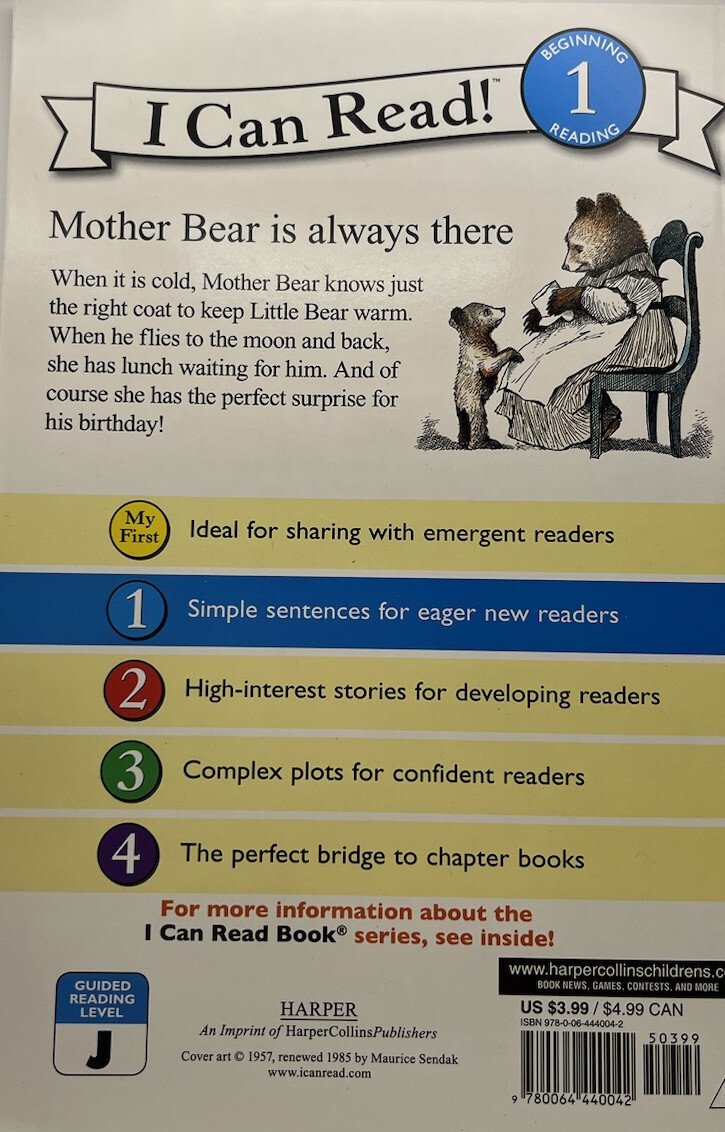 I Can Read Level 1 Ser.: Little Bear by Else Holmelund Minarik (2003, Trade…