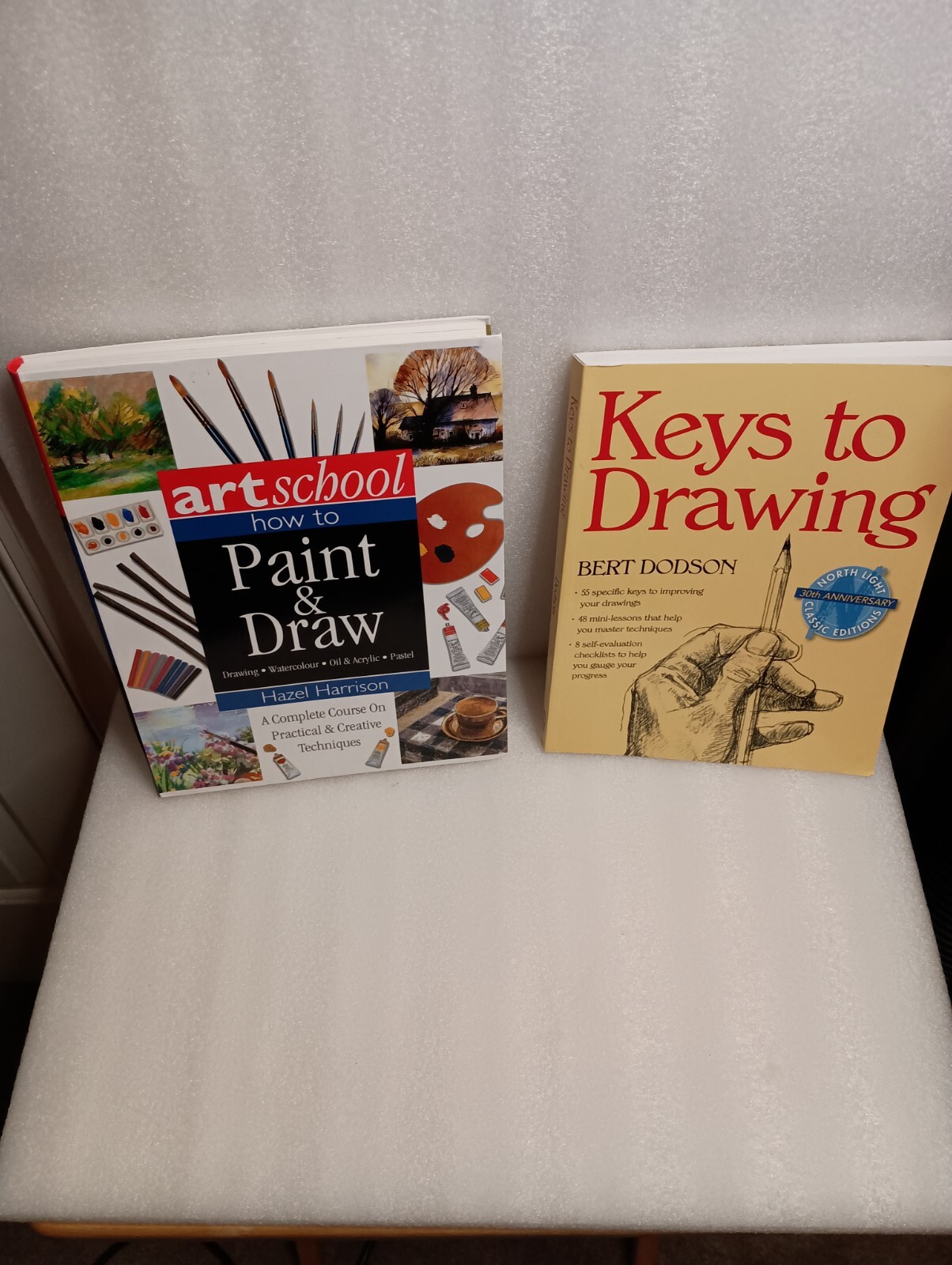 Art School Ser.: How to Paint and Draw & Keys to Drawing Bert Dodson 2 books