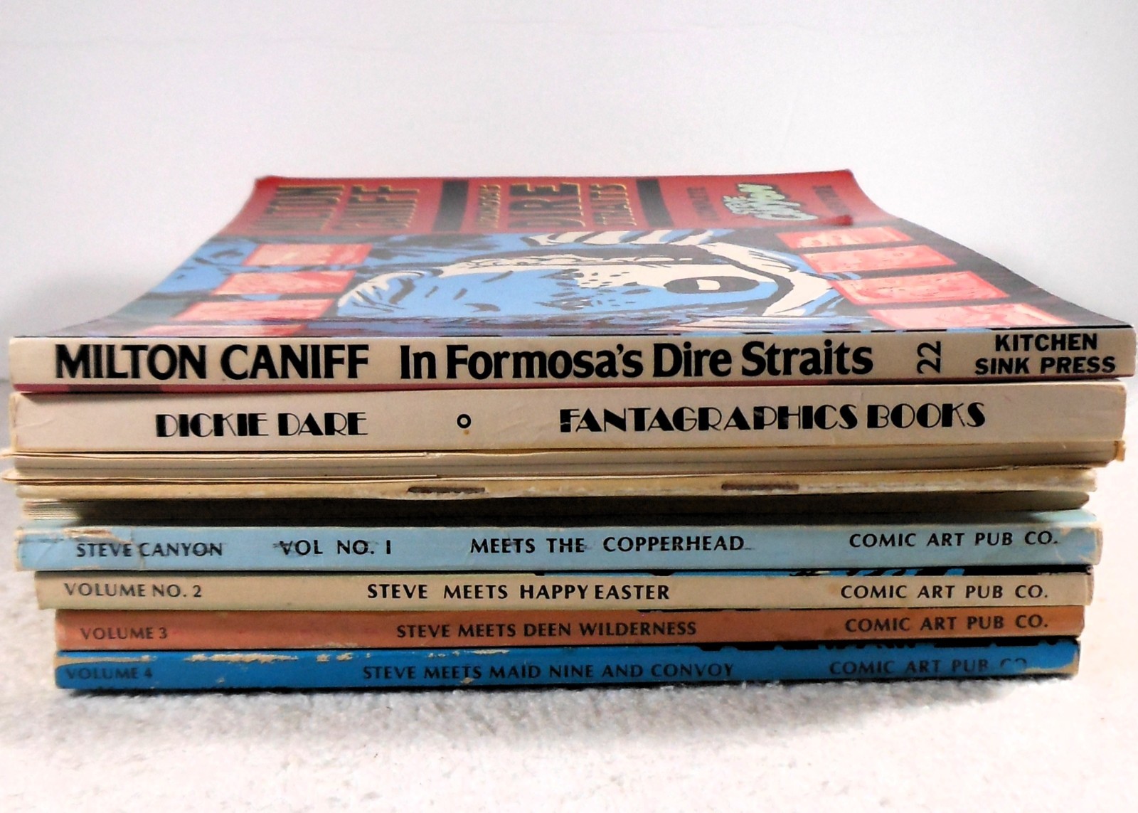 MILTON CANIFF LOT – Terry & The Pirates / Steve Canyon (1970s-80s ONE SIGNED)