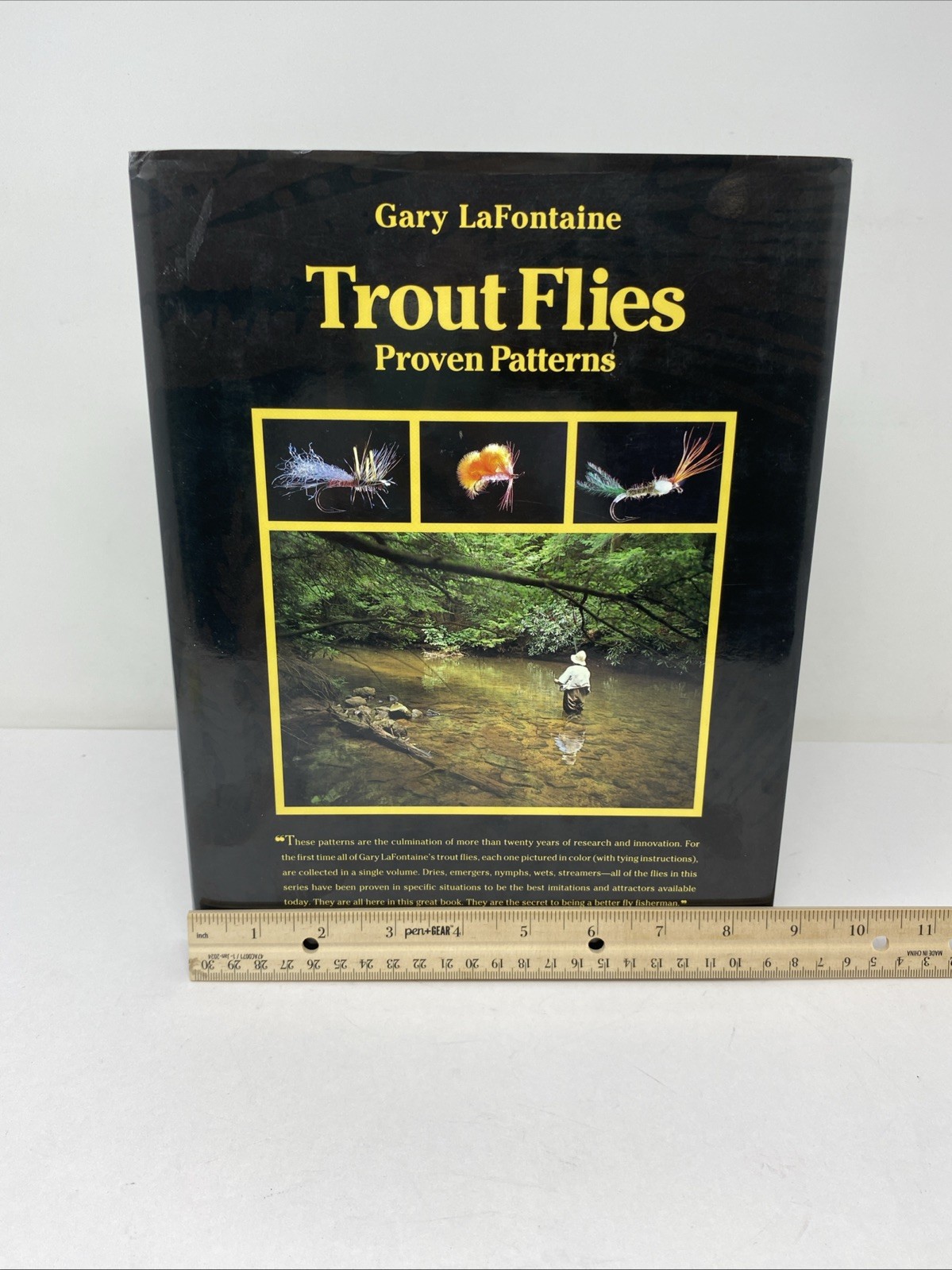 Trout Flies : Proven Patterns by Gary LaFontaine (1993, Hardcover) SIGNED