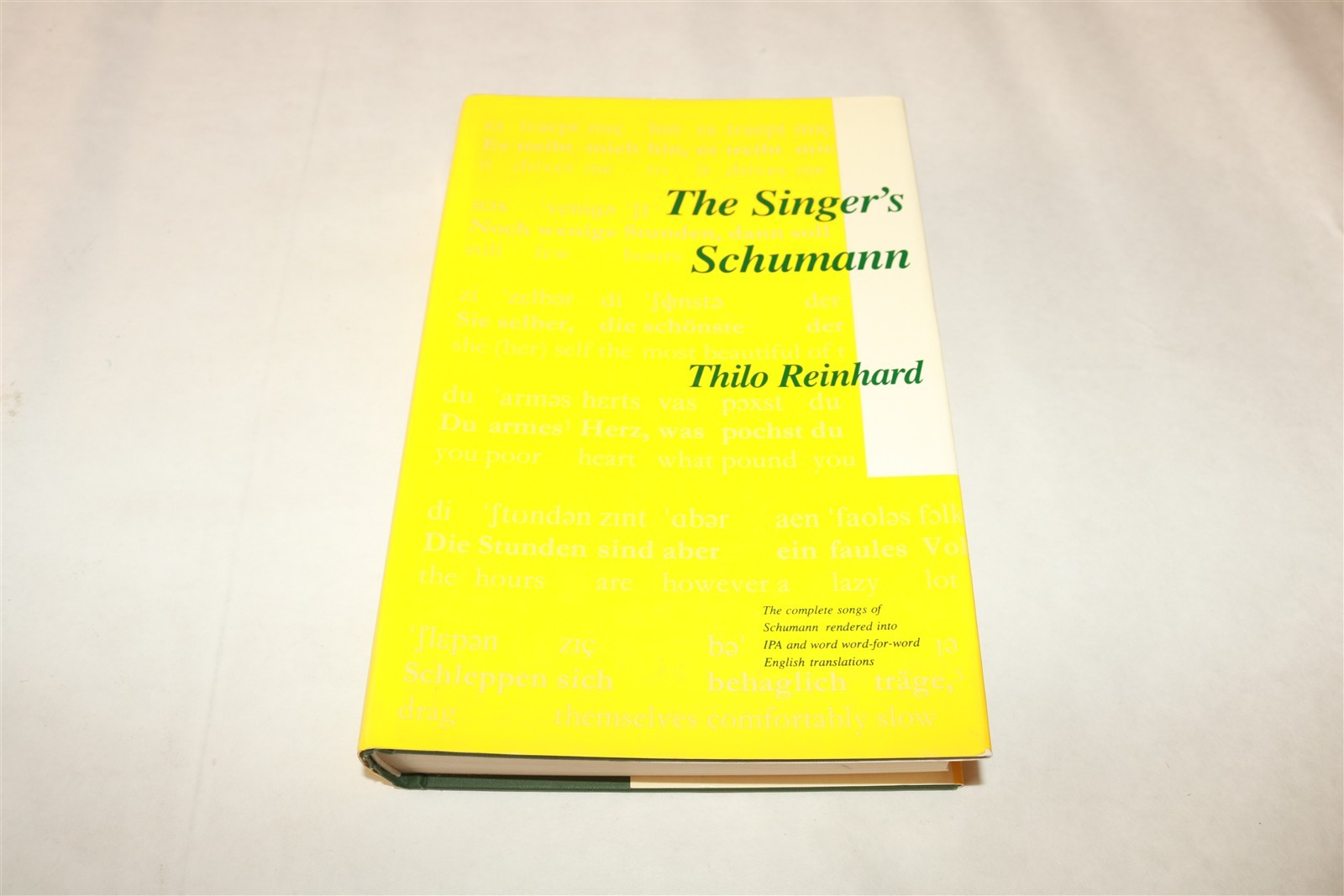 THE SINGER’S SCHUMANN – Thilo Reinhard – Complete Songs English Translations