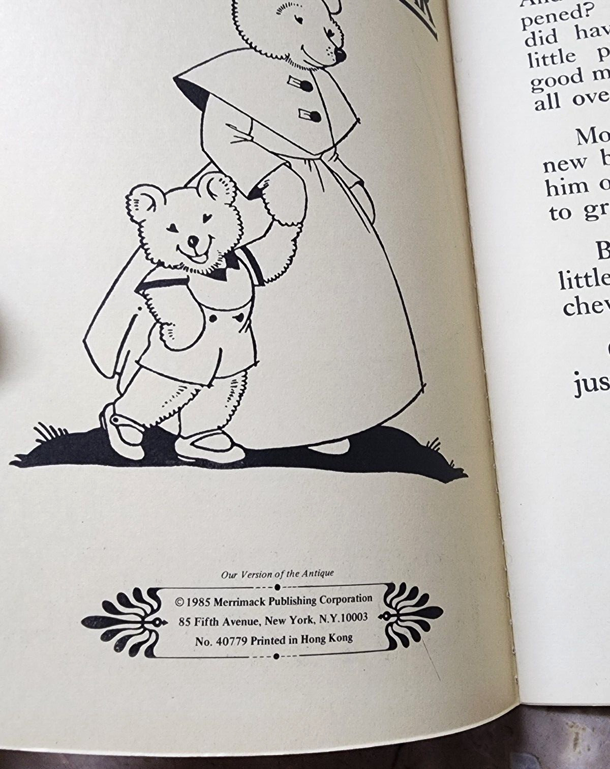 Vintage 1985 Mother Bear & Father Bear Children’s Book Lot 12 Pages – RARE Set
