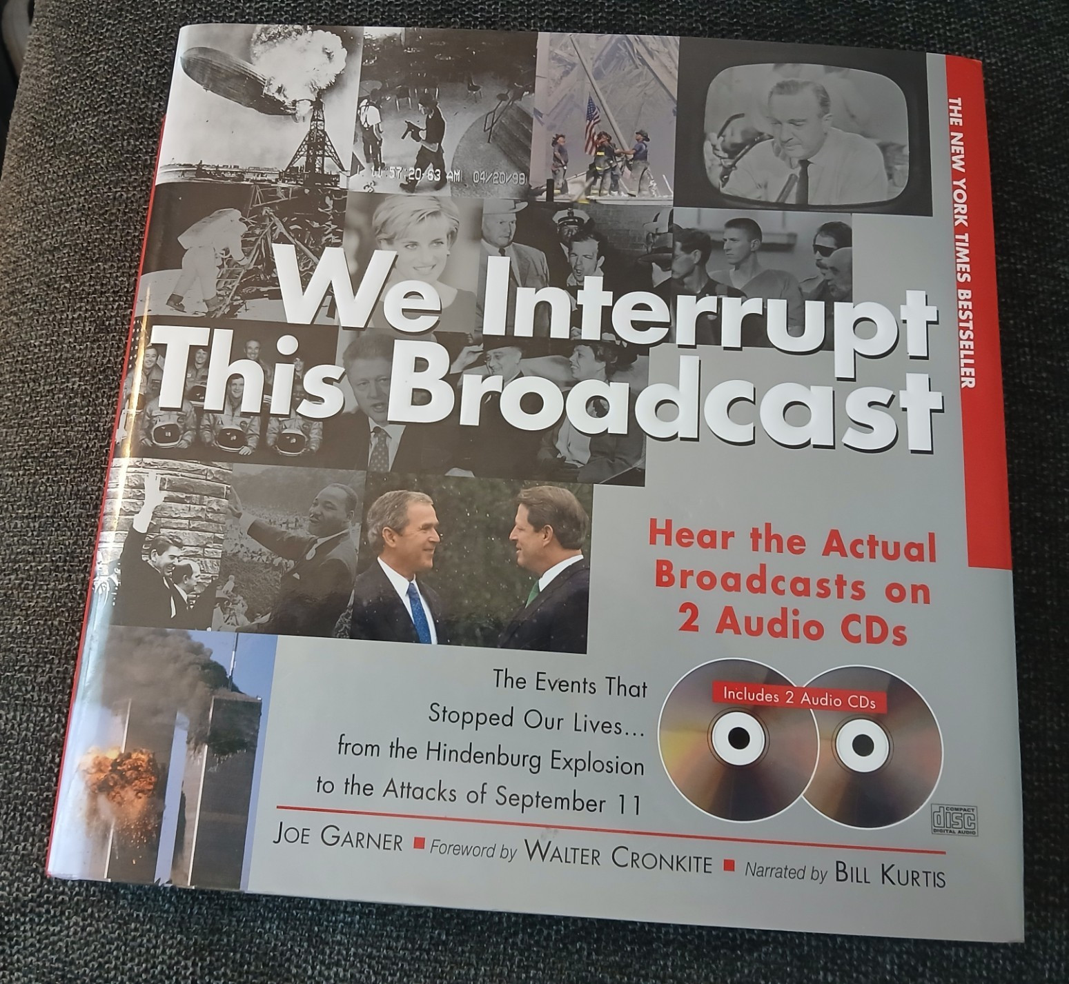 Joe Garner We Interrupt This Broadcast 2002 HC 3rd Ed Dust Jacket + 2 CDs