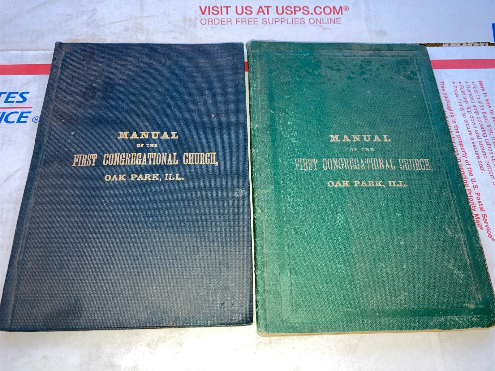 (2) Manuals of the First Congregational church Oak Park,Ill 1872-1895 -54pages