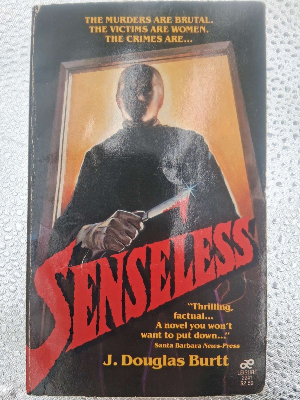 Senseless by J. Douglas Burtt Leisure Paperback Book 1st Printing