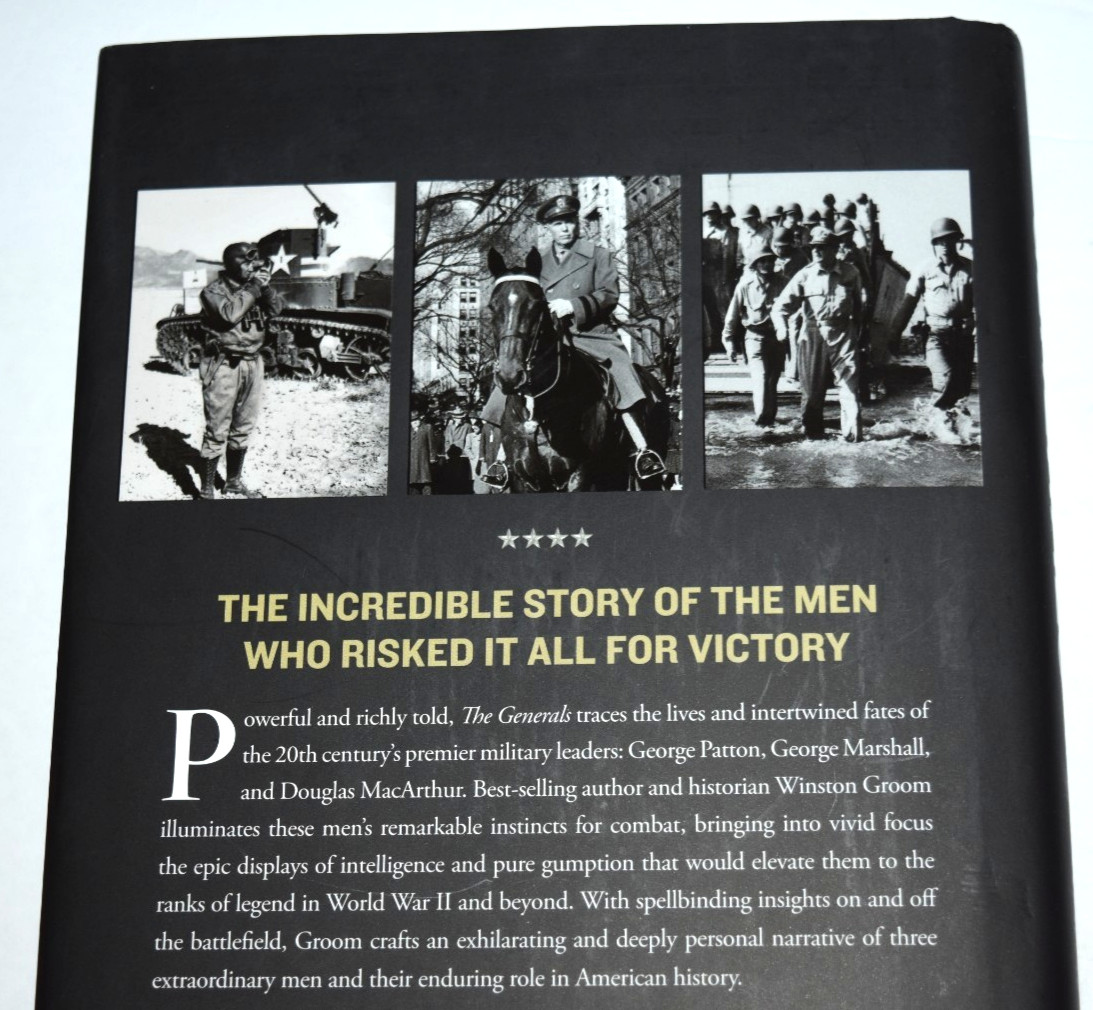 “THE GENERALS – Patton MacArthur and Marshall,” 492 Pages (c) 2015, Pre-0wned
