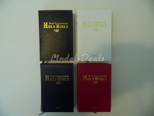 The Holy Bible King James Version KJV Pocket Size New Testament, ONLY BLACK LEFT