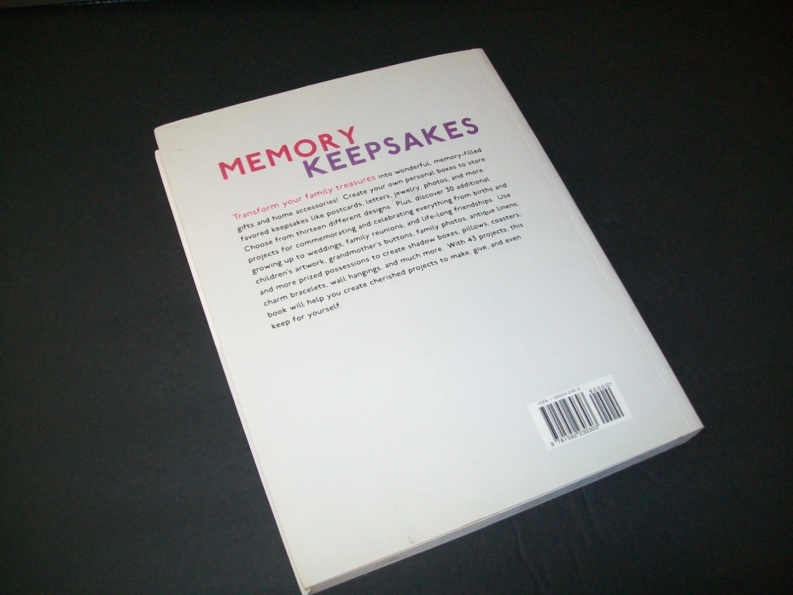Memory Keepsakes 43 Craft Projects for Creating and Saving Cherished Memories
