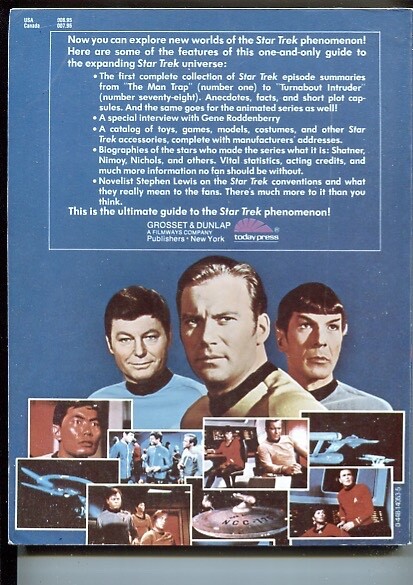 STAR TREK CATALOG 164-PAGES ALL THINGS STAR TREK 1979