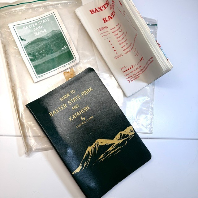 Baxter State Park & Katahdin- 1978 1st Ed. Stephen Clark – Maine with Map