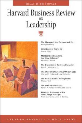 Harvard Business Review on Leadership (Harvard Business Review Paperback – GOOD