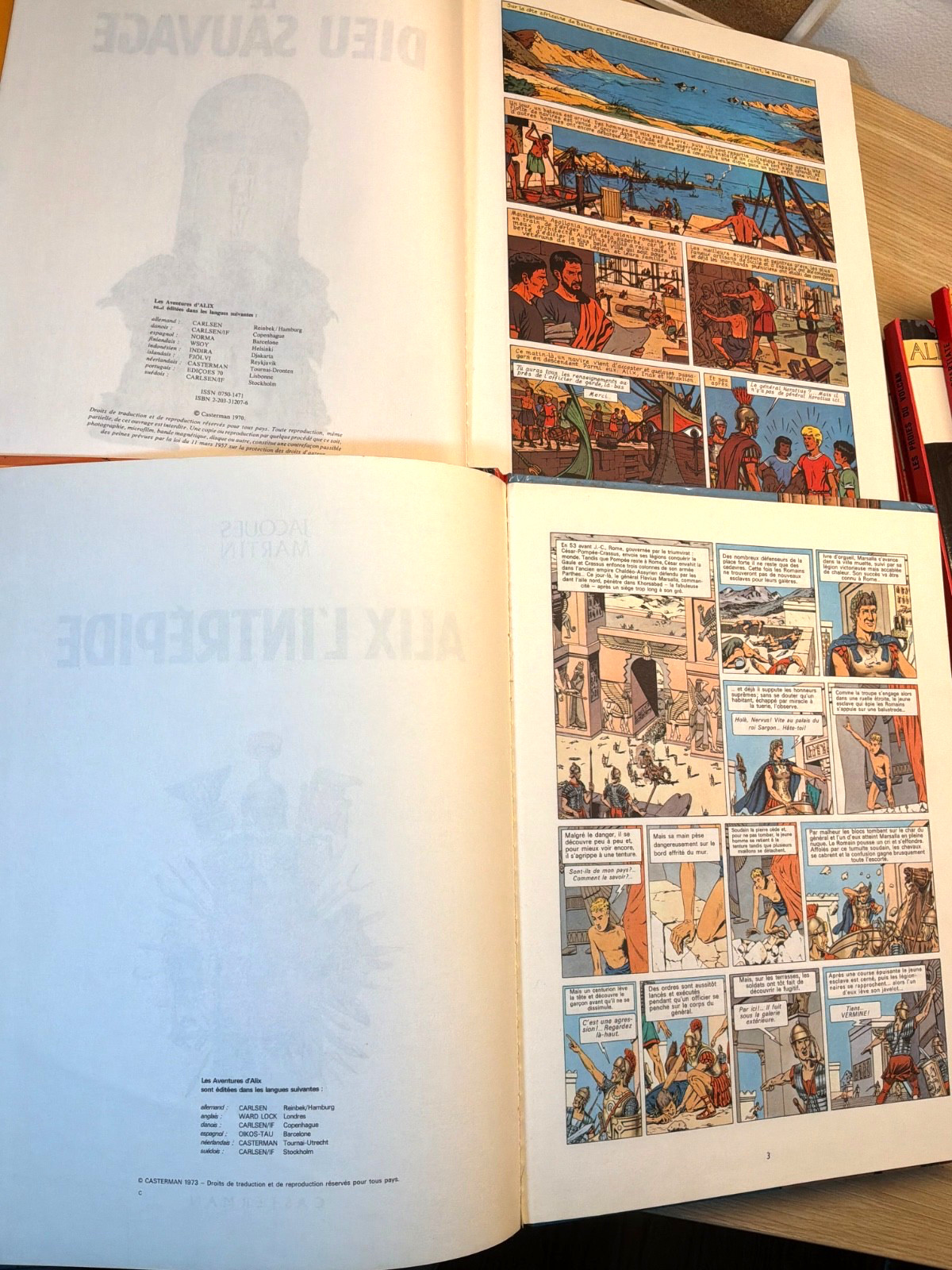 Les Aventures d’Alix bande dessinée 9-Volume Lot French Hardcover Vintage