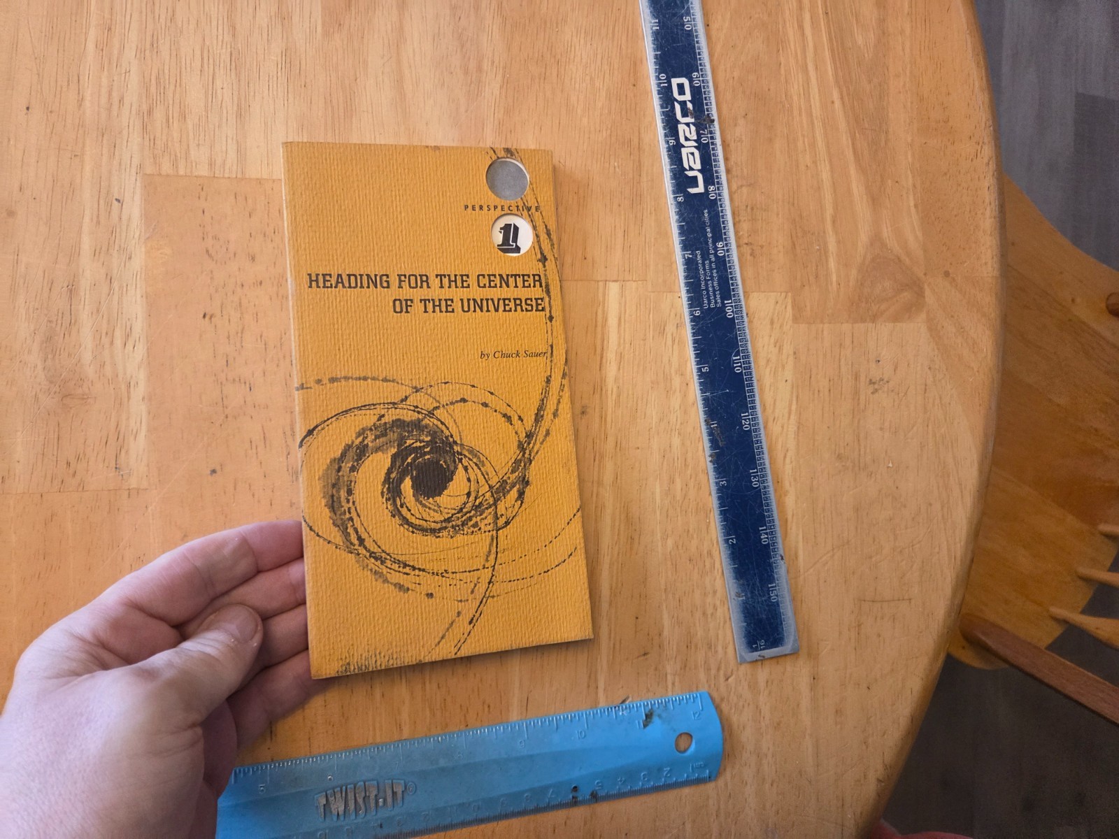 Heading for the Center of the Universe by Chuck Sauer – 1965 Trade Paperback