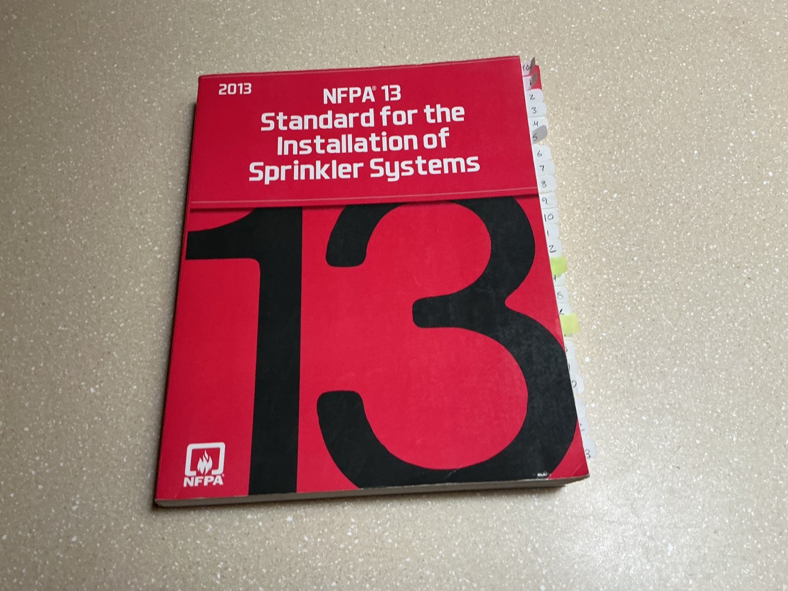 NFPA 13, 2013, Standard for the Installation of (fire) Sprinkler Systems