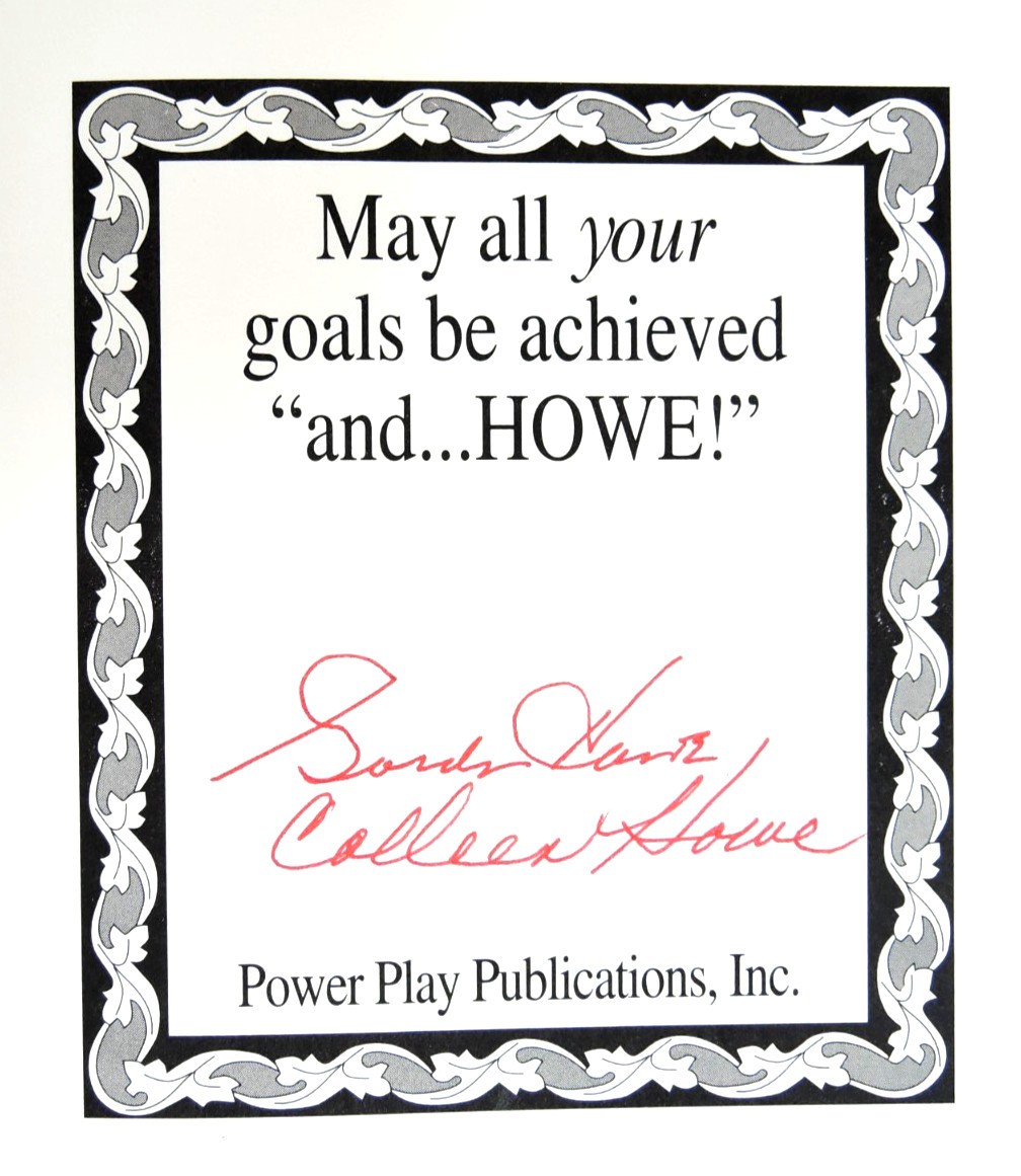 SIGNED* 1995 GORDIE HOWE autobiography hockey superstar & wife 427 pages 9 pics