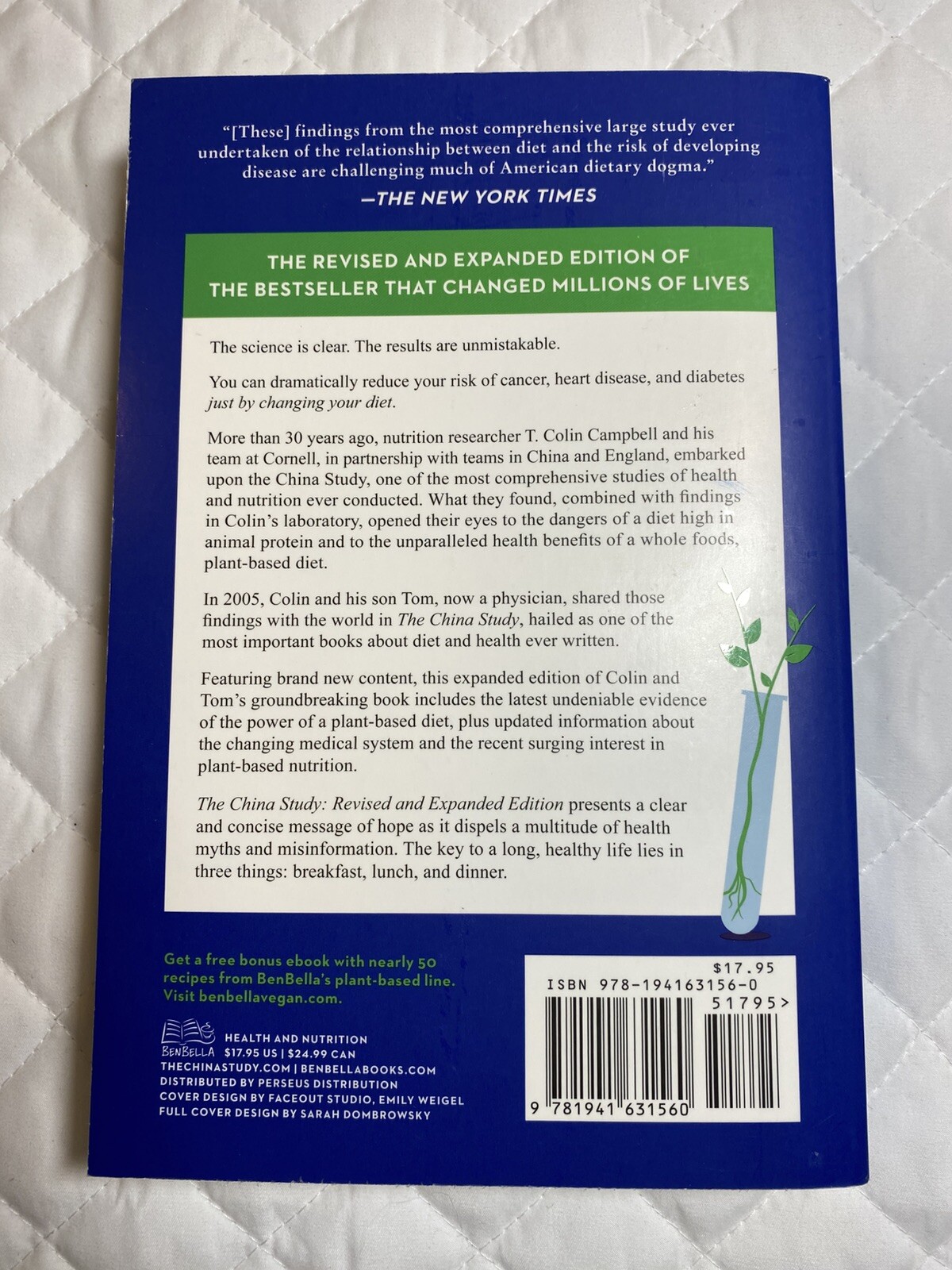 China Study : The Most Comprehensive Study of Nutrition Ever Conducted and…