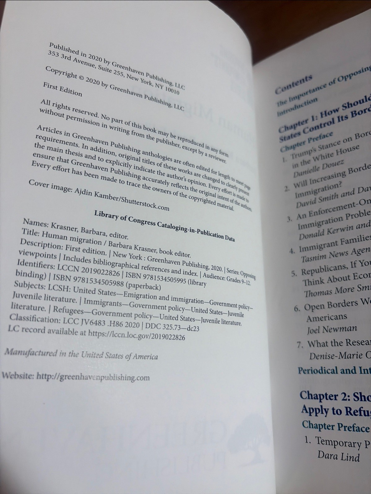 Human Migration Immigration Refugees Border Crime Criminal Justice ICE Debate HC