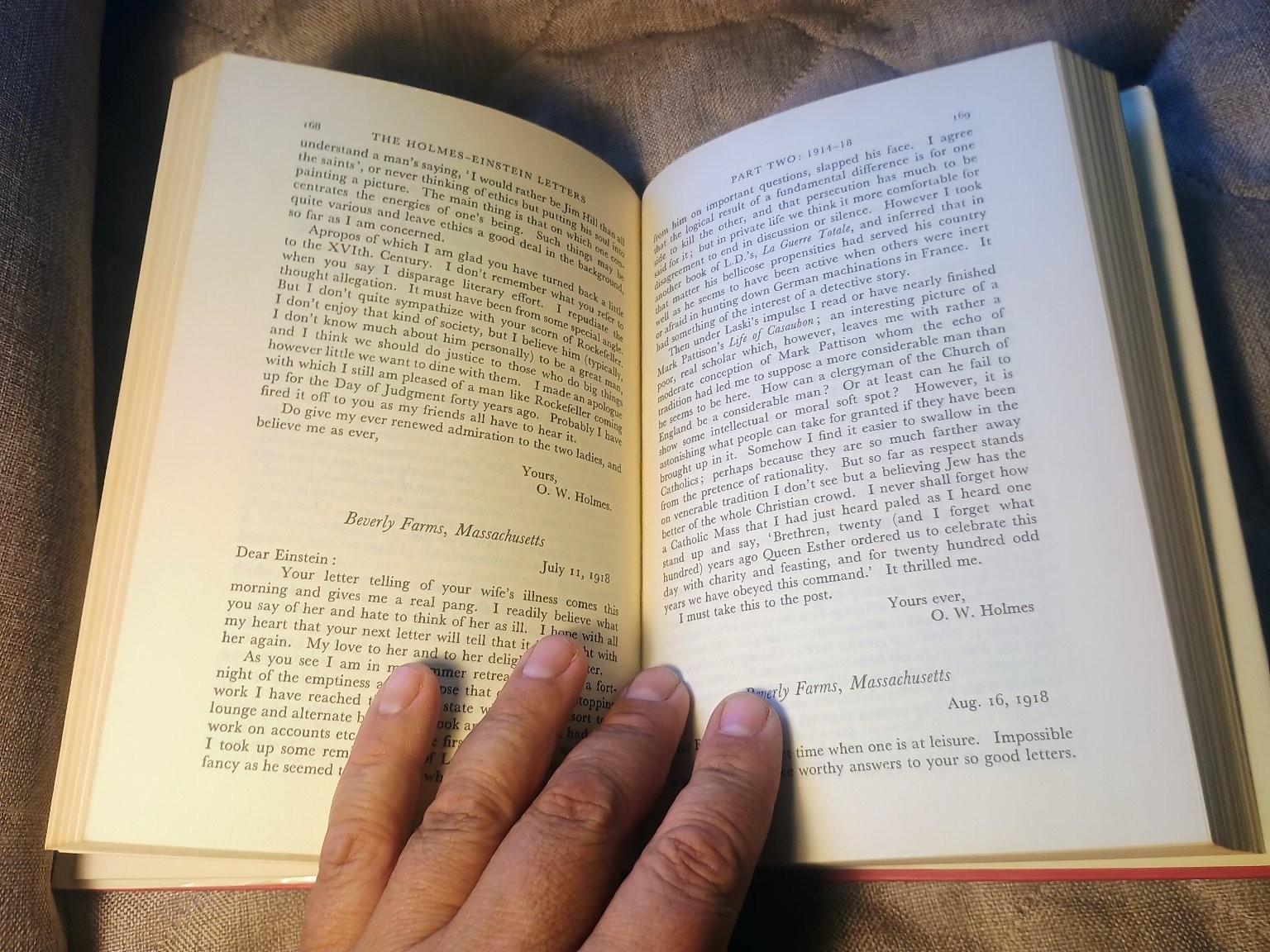 Holmes-Einstein Letters Peabody 1965 Second Printing History St. Martin’s Press