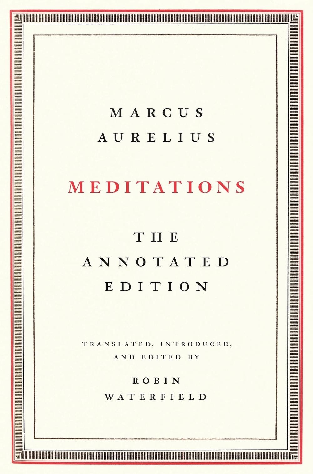 Meditations: The Annotated Edition by Marcus Aurelius (English) Hardcover Book