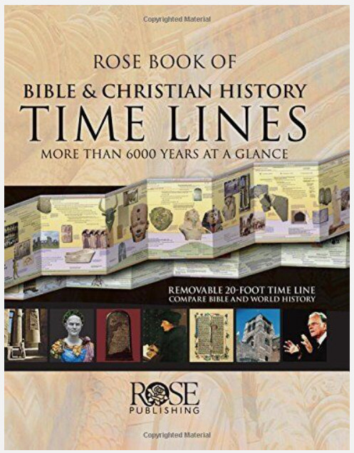 ROSE BOOK OF BIBLE & CHRISTIAN HISTORY TIME LINES, Hardcover *Brand New*