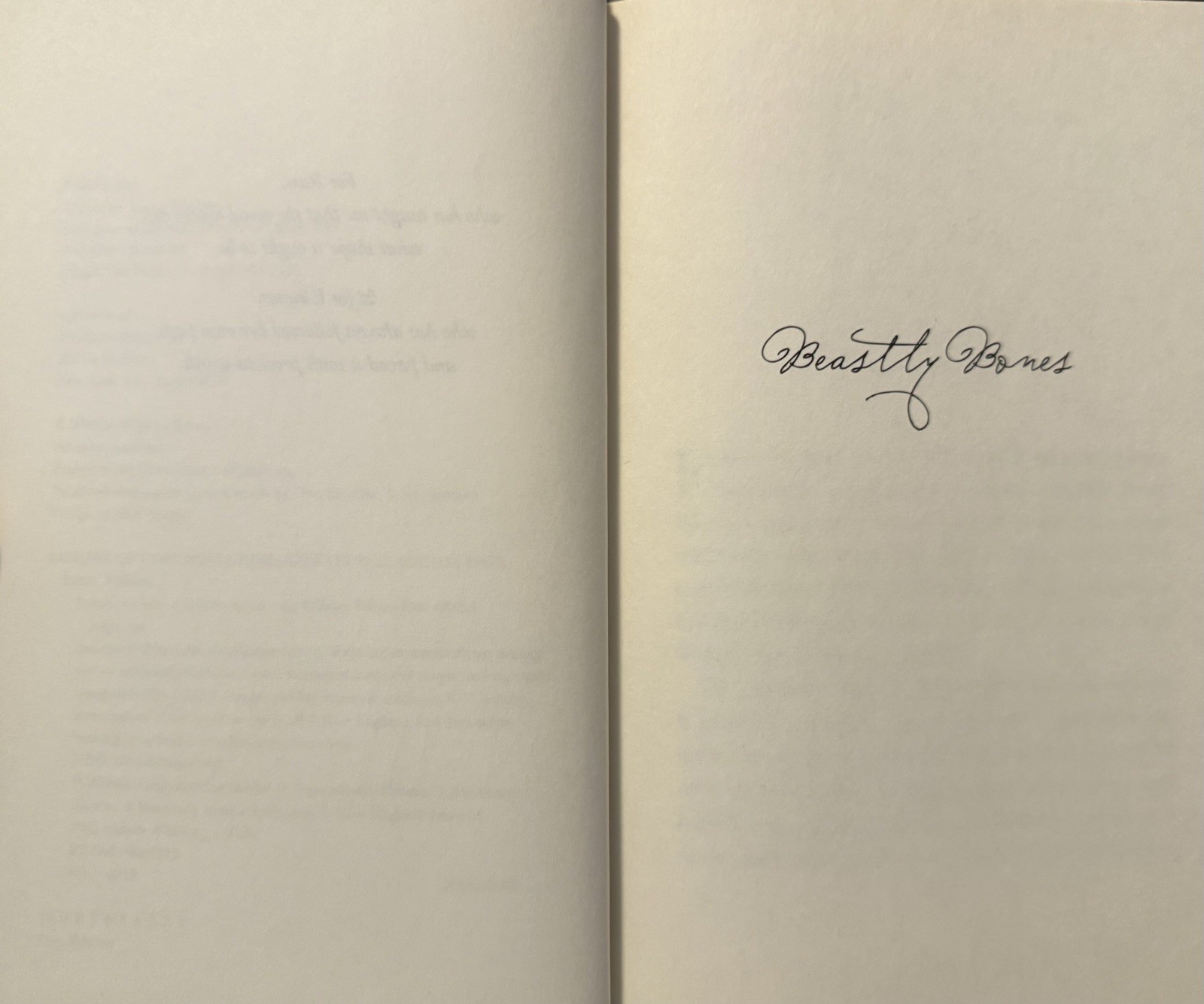 Beastly Bones: A Jackaby Novel by William Ritter 2015 Algonquin Signed Copy HCDJ