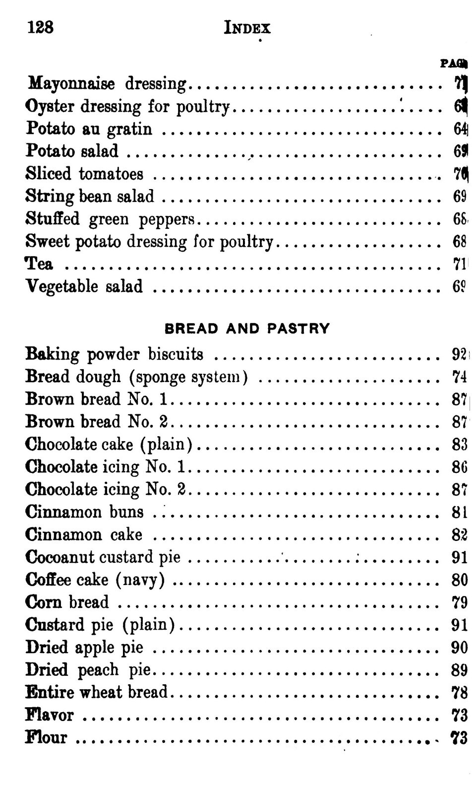 1920 U.S. Navy Cook Book 129 Pages