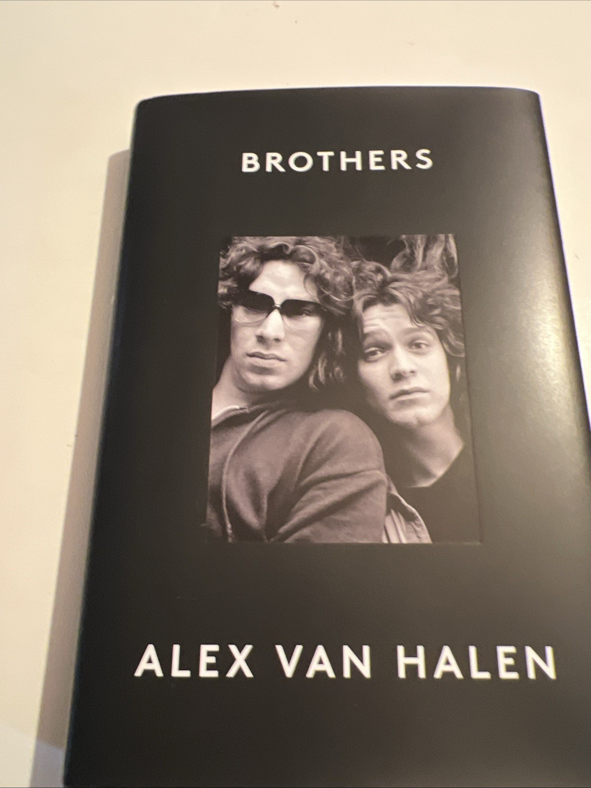 Brothers Alex Van Halen Eddie Van Halen Hardcover Jacket Cover GUC