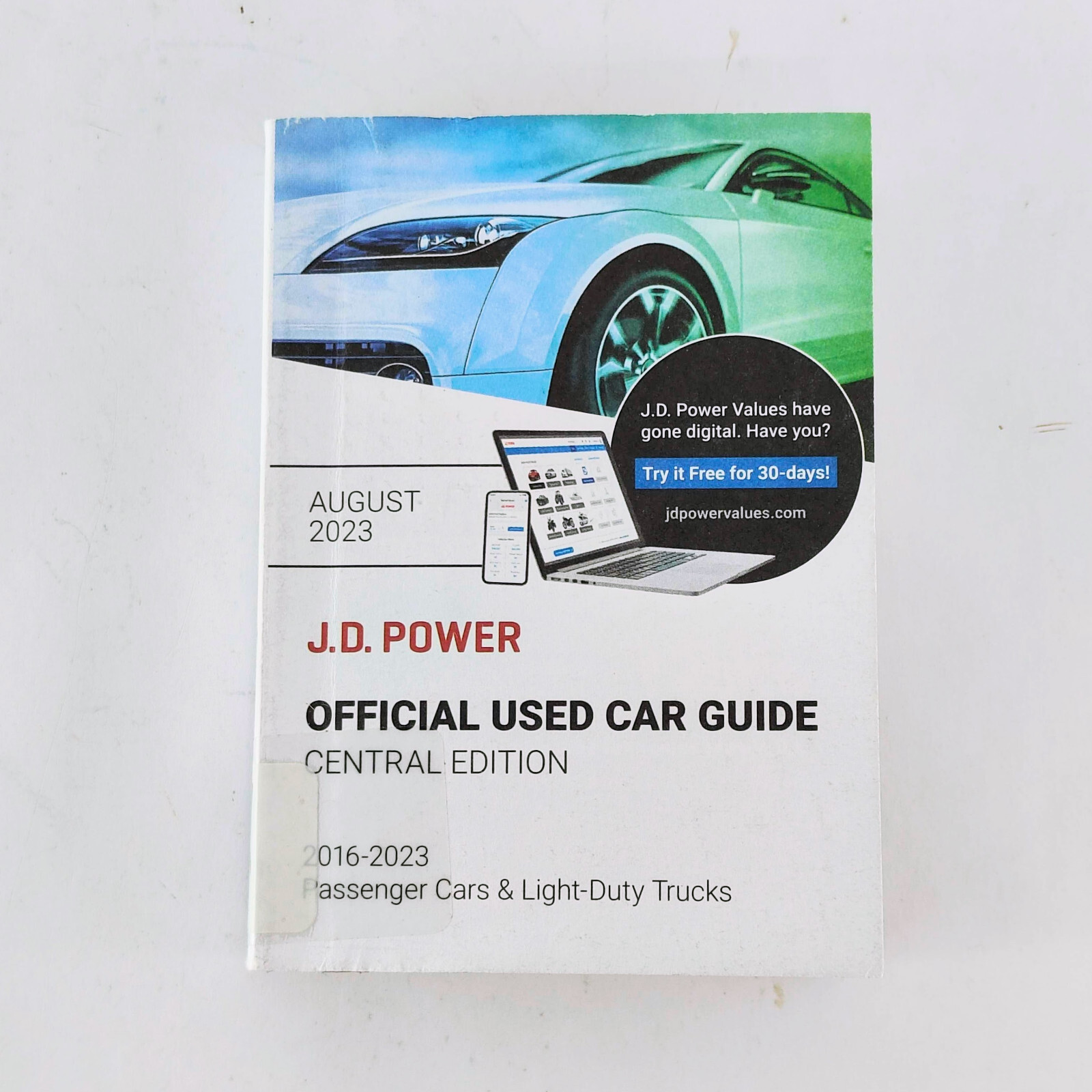 JD Power Official Used Car Guide Central Edition 2016-2023 August 2023 Book
