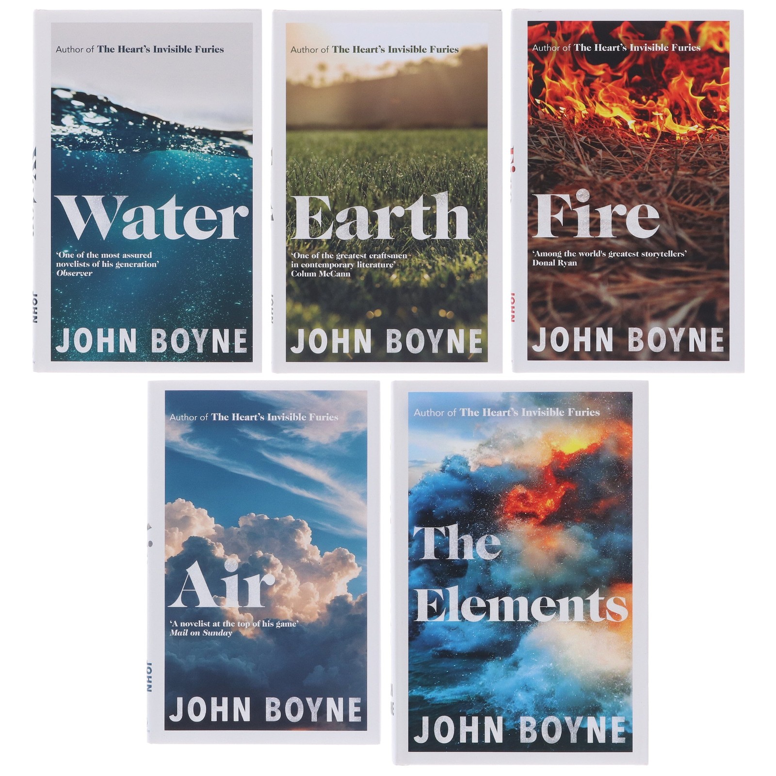 John Boyne Collection (Water, Earth, Fire, Air & The Elements) 5 Books Set – HB