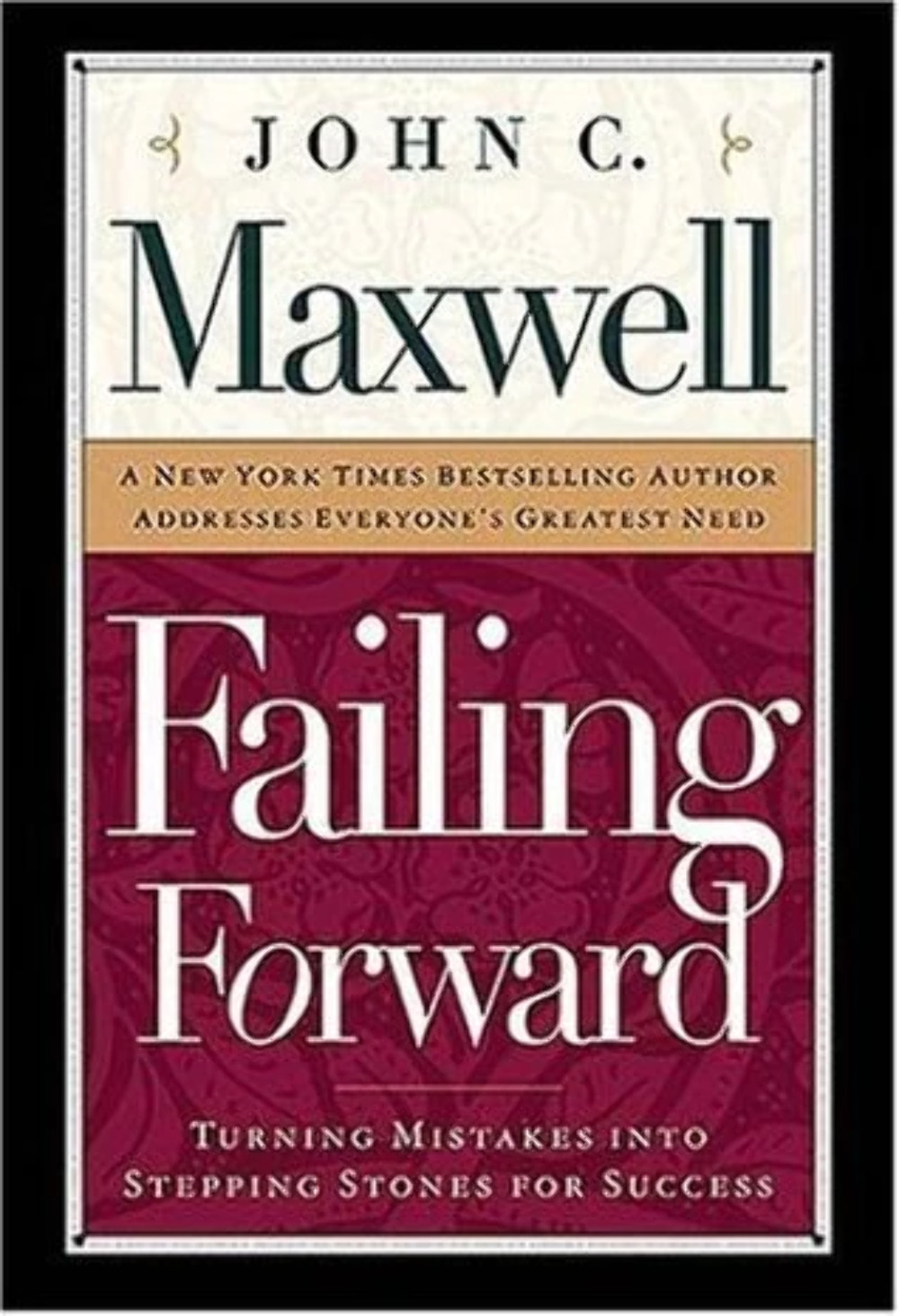 Failing Forward: Turning Mistakes Into Stepping Stones for Success John C. Maxwe