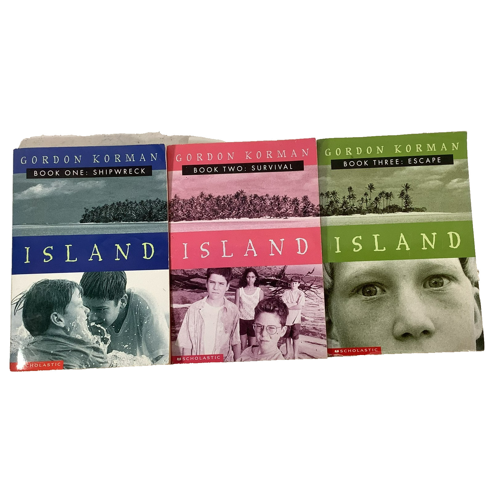 Gordon Korman Island Complete Series 1-3 Shipwreck Survival Escape PB VG