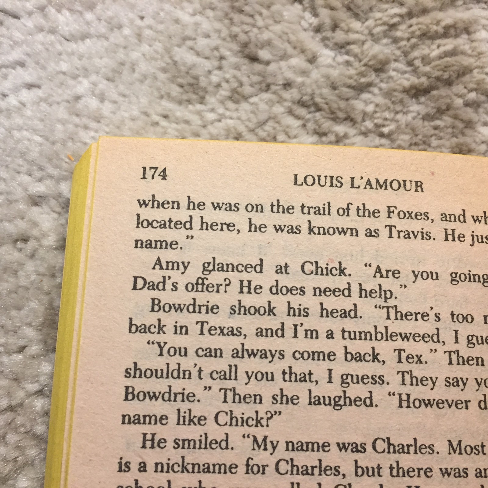 Bowdrie Run Louis L’Amour 1983 Bantam Texas Rangers Frontier Justice Paperback