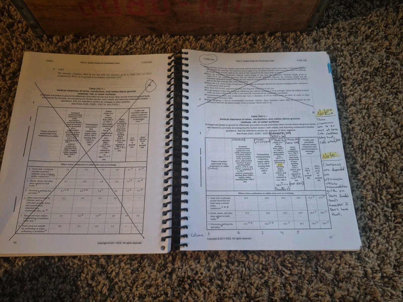 National Electrical Safety Code C2-2012 IEEE