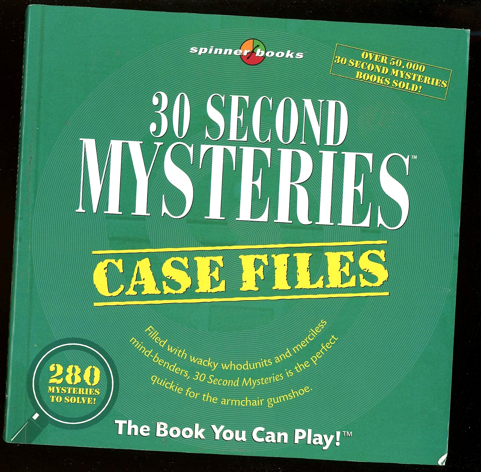Fun 30 Second Mysteries Case Files The Book You Can Play! by Moog 221 pages LR4B