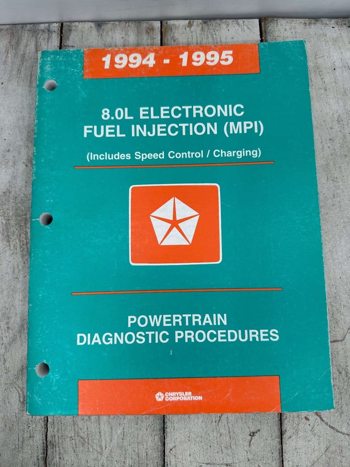 1994-1995 8.0L Electronic Fuel Injection Powertrain Diagnostic Procedures Manual