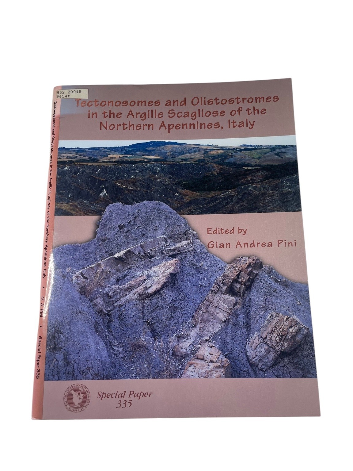 Tectonosomes & Olistostromes Pini 1999 Geology Italy GSA Special Paper 335