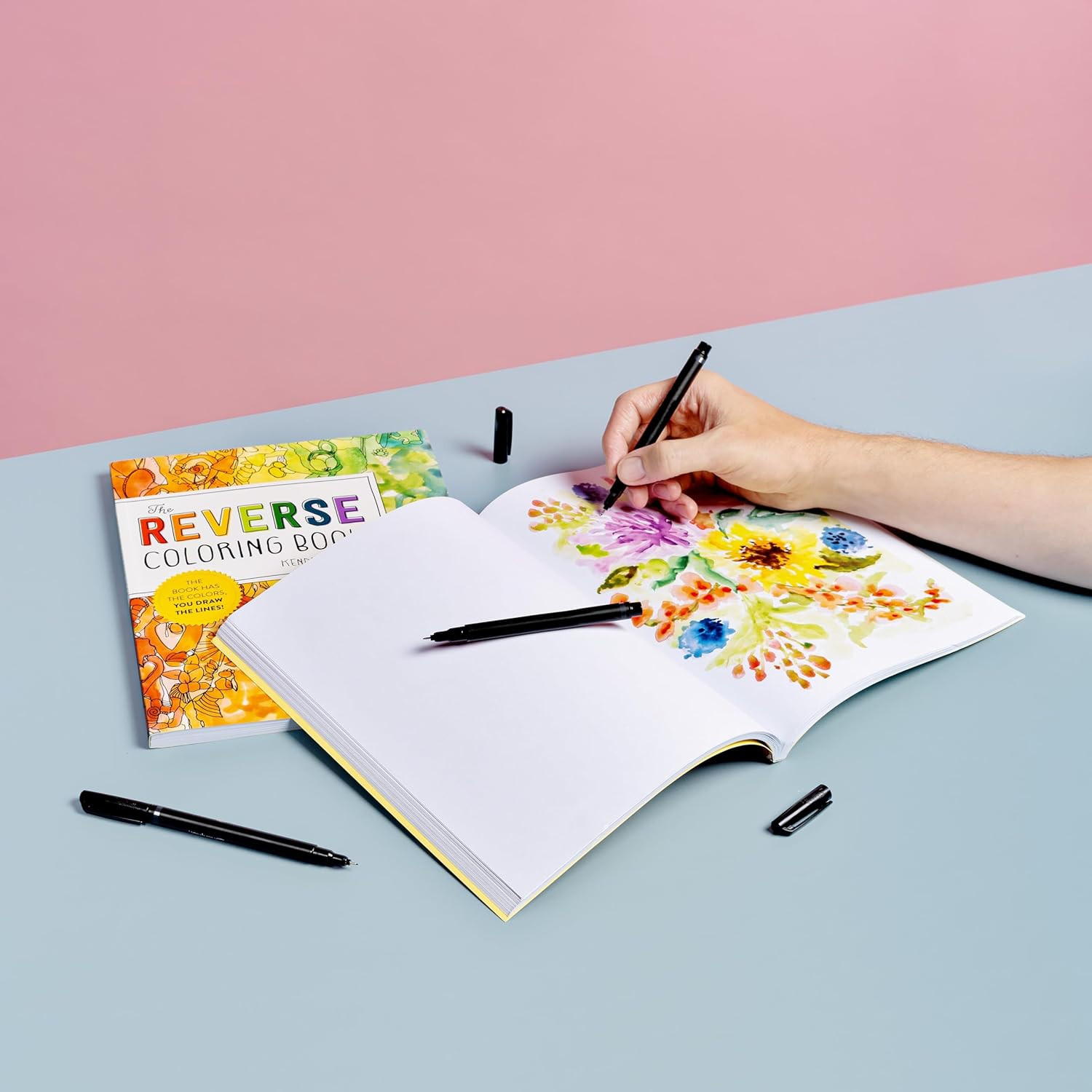 The Reverse Coloring Book™: the Book Has the Colors, You Draw the Lines!