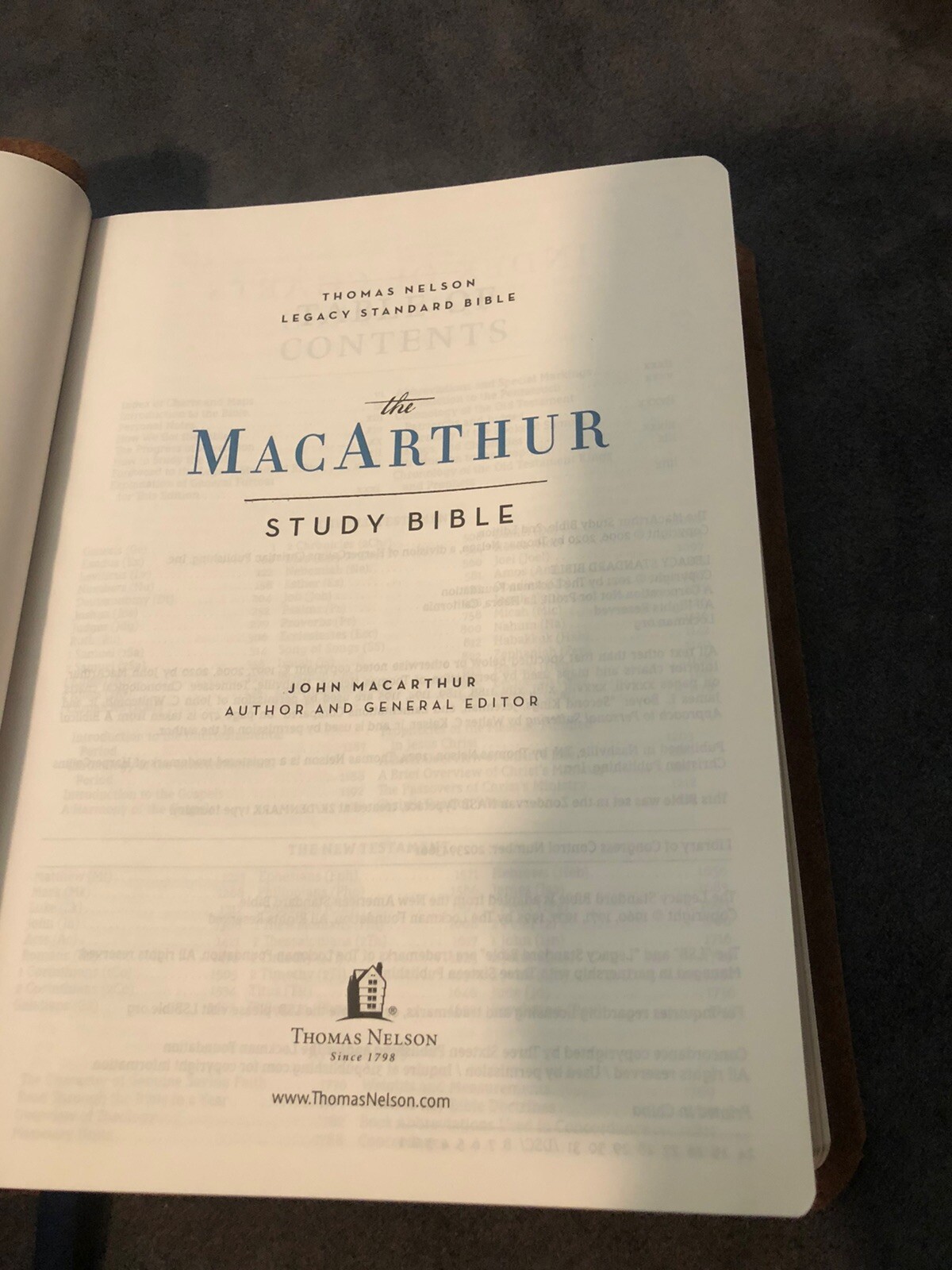 LSB Legacy Standard MacArthur Study Bible Genuine Leather Steadfast 316
