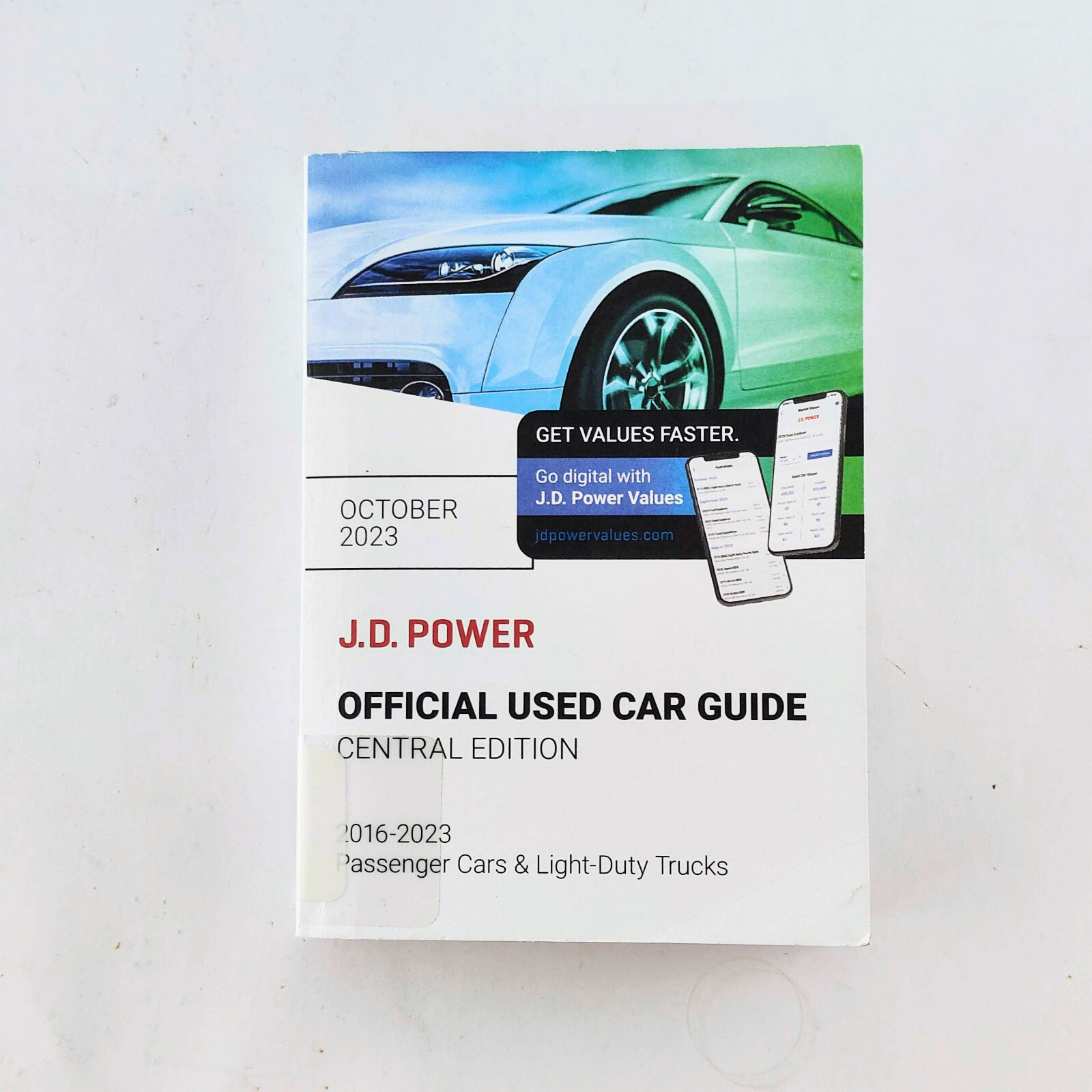 JD Power Official Used Car Guide Central Edition 2016-2023 October 2023 Book