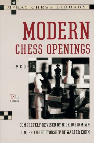 MODERN CHESS OPENINGS: MCO-13, 13TH EDITION By Nick Defirmian & Walter Korn Mint